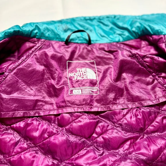 The North Face ThermoBall Full Zip Jacket Berry Purple Large - Picture 5 of 8